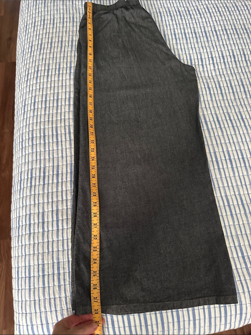 Eileen Fisher Dark Gray Pull on Pants Size Medium - Picture 5 of 9